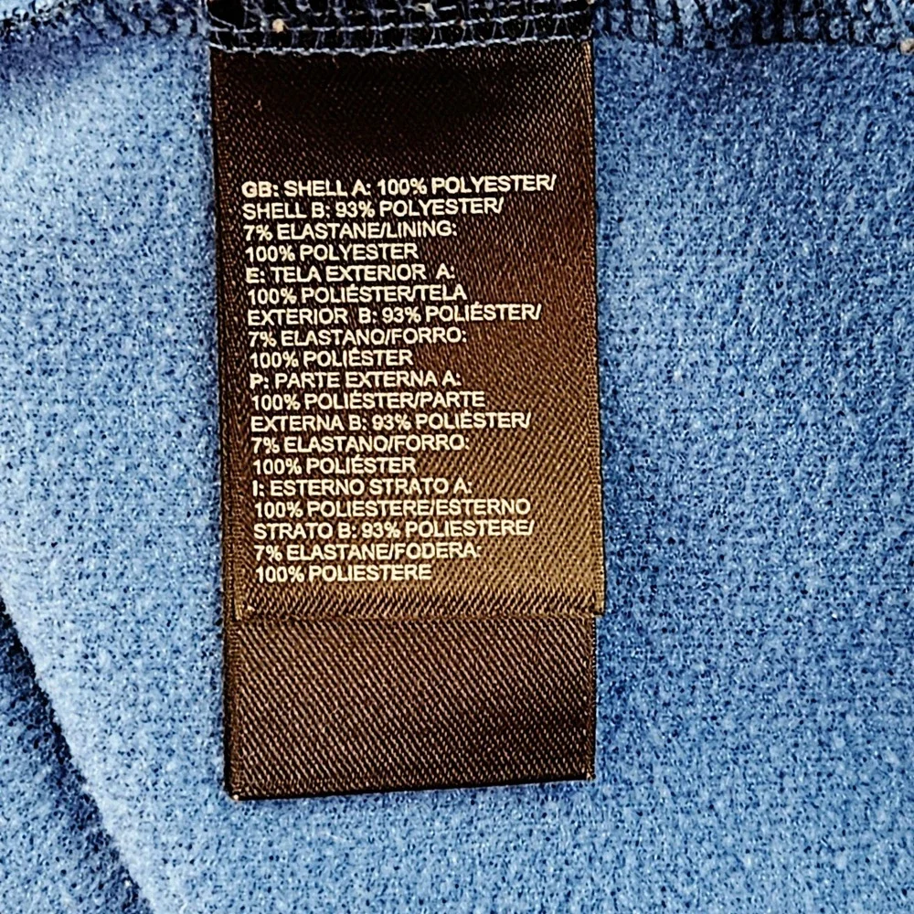 The North Face Mens Blue  Heathered Canyonlands Half Zip Pullover Jacket Size M